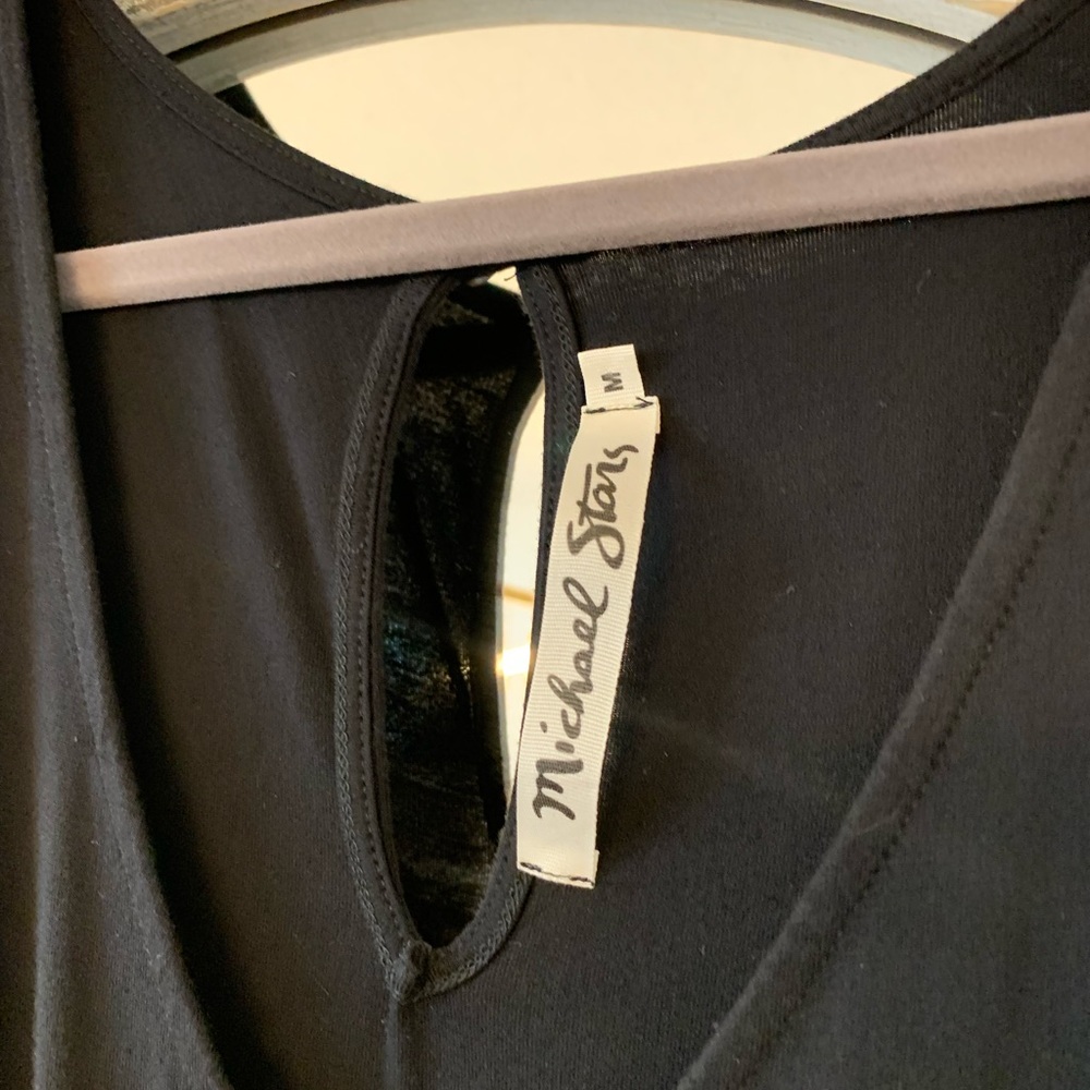 Michael Stars jumpsuit in black, t-shirt sleeve